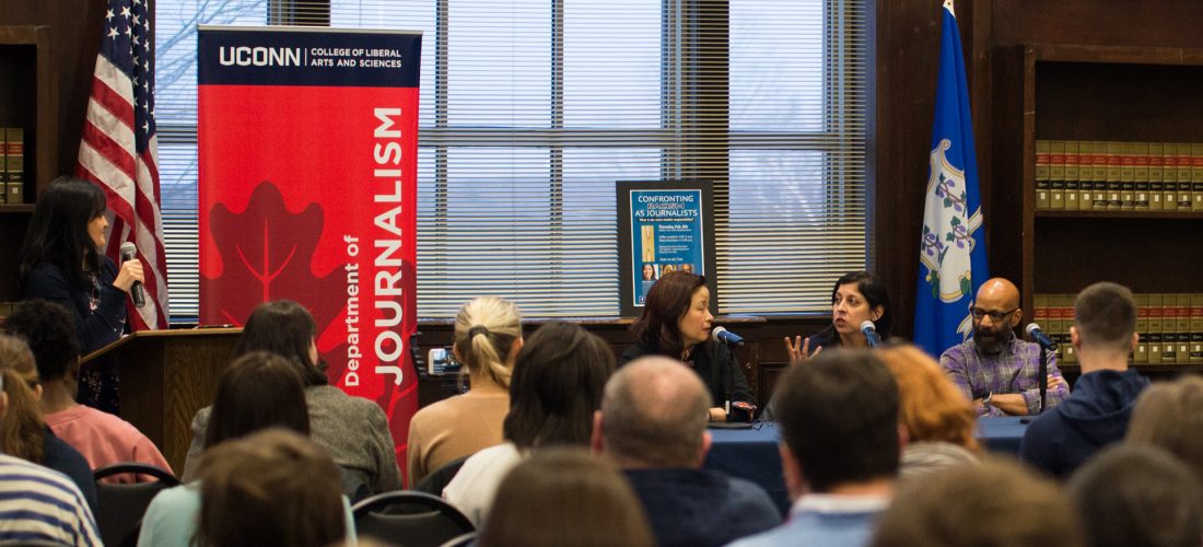 'Confronting Racism as Journalists' event with columnists Kevin Blackistone, Helen Ubinas and Frances Kai-Hwa Wang