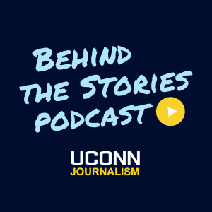 behind the stories podcast logo