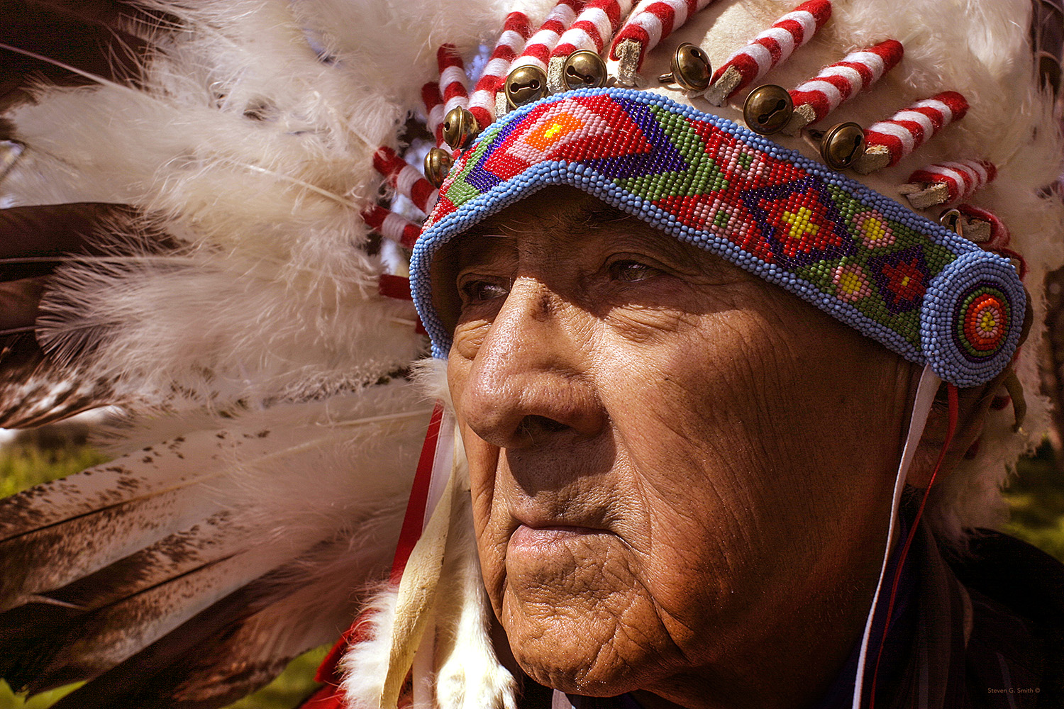 Face of a Crow Indian chief